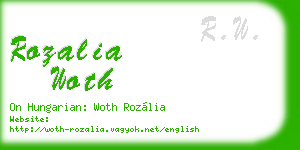 rozalia woth business card